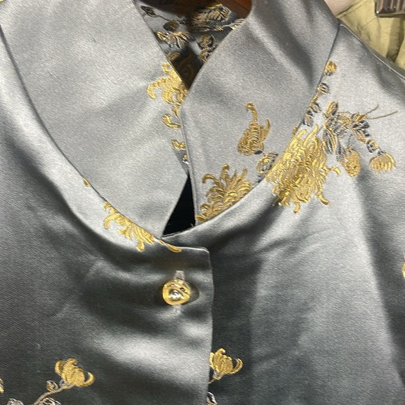 Vintage silk Connie Roberson Floral brocade  Jacket never worn with tags - Picture 5 of 5